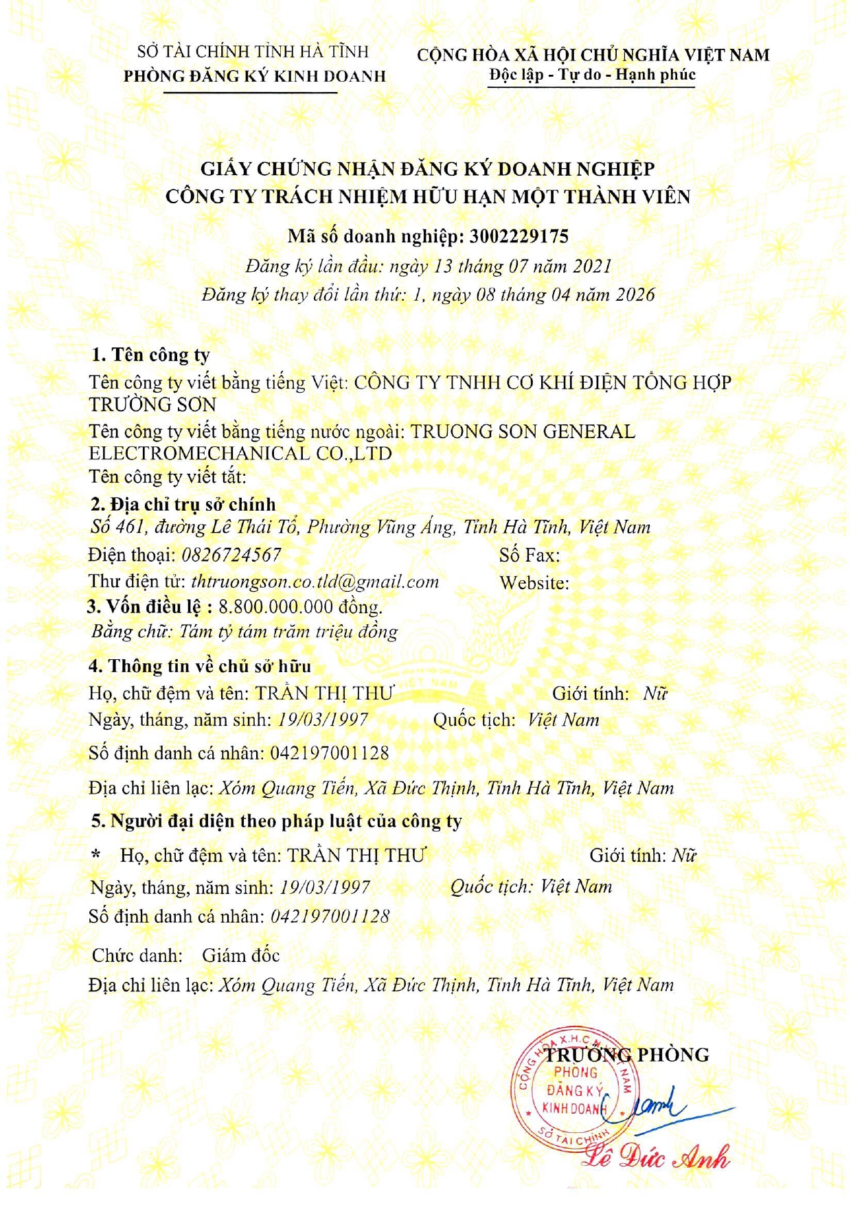 Chứng chỉ chất lượng